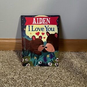 Aiden I Love You Children's Book Hardcover Storybook Bedtime New